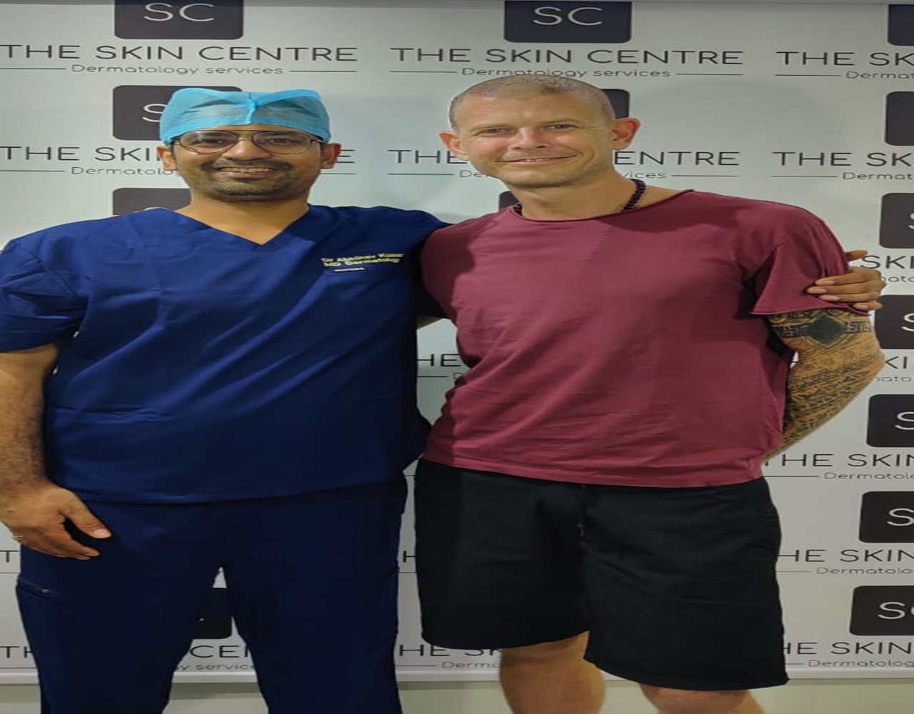 Dr. Abhinav with Foreign Patient
