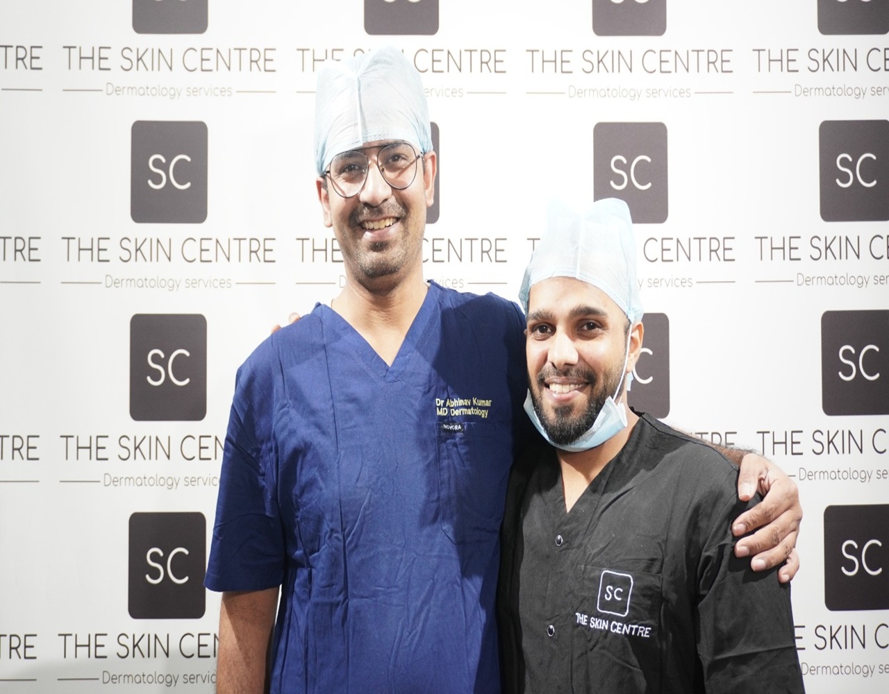 Dr. Abhinav with his Happy Patient After Surgery